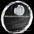 Nice diamond edge crystal clock for gift&souvenir